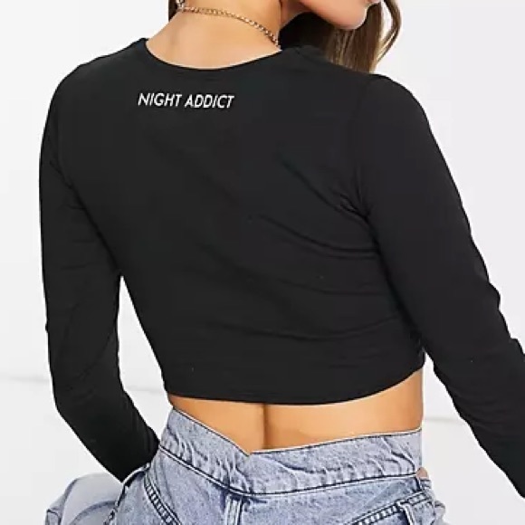 ASOS Front Twist Long Sleeve Top - Picture 3 of 3